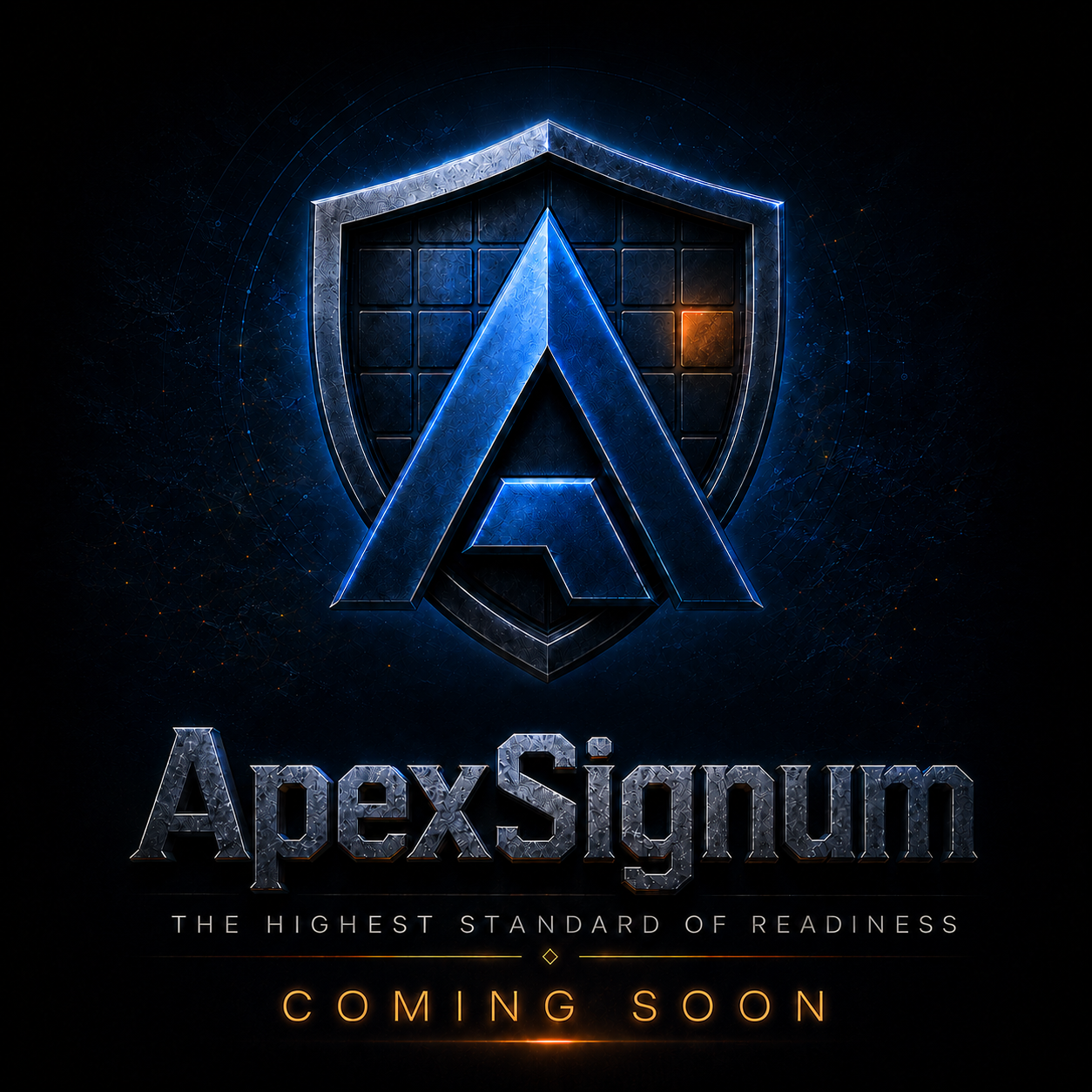 ApexSignum - Mission Readiness Platform. The Highest Standard of Readiness. Coming Soon.